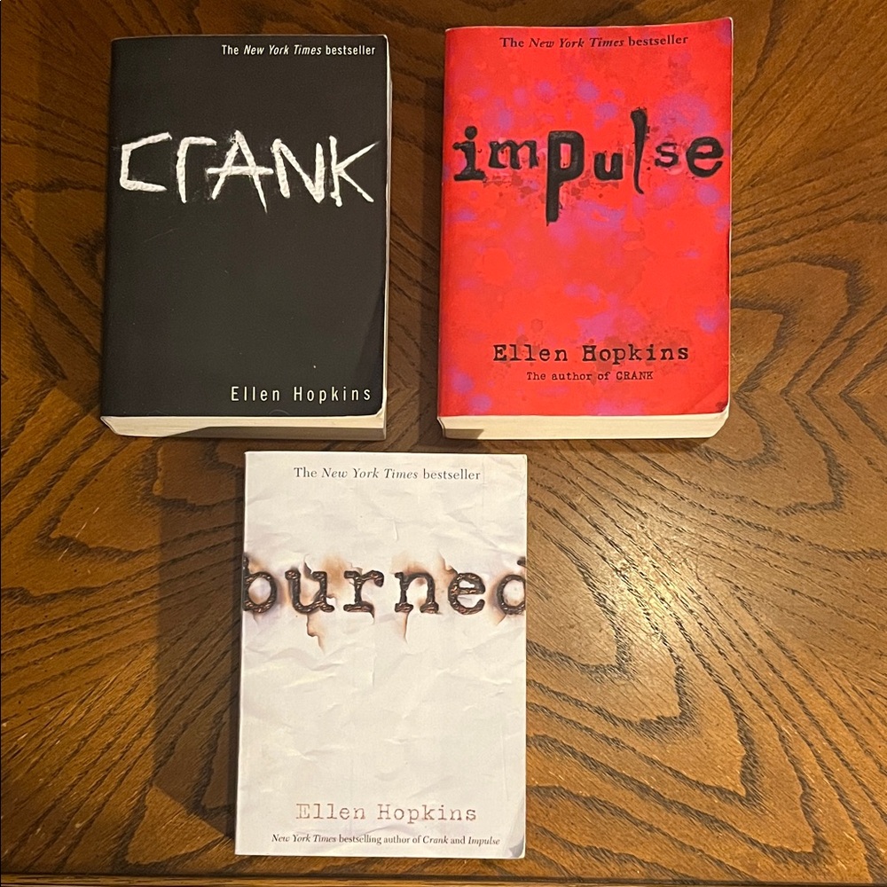 Ellen Hopkins fiction poetry books | set of 3 novels